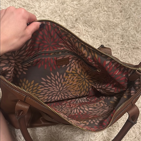 Lodis Brown Leather Tote Bag - Picture 3 of 3